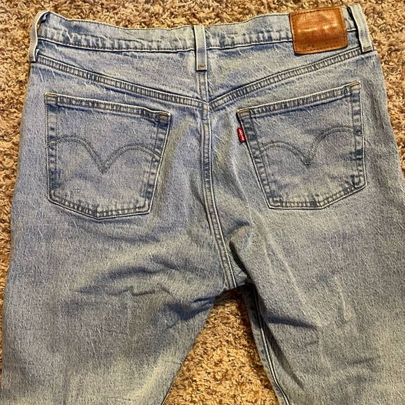 Levis Premium Big E Womens 501 Skinny Jeans SZ 32 x 28 Crop 29502 0117 Light - Picture 5 of 7